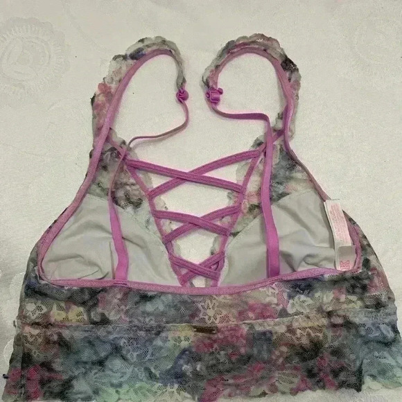 Pink, Victoria, secret lace bralette sizeXS - Picture 3 of 9